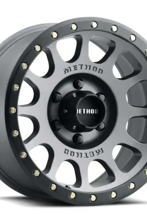 Affordable Method MR305 NV 18x9 / +25mm Offset / 5x150 BP / 116.5mm CB / Titanium - Matte Black Lip Wheel