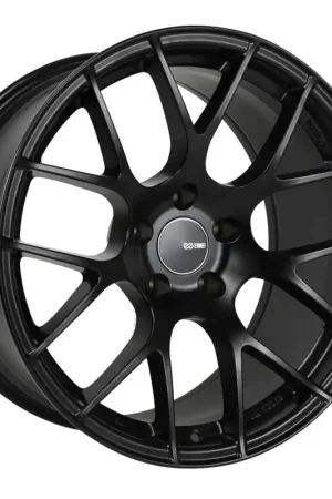 Genuine Enkei Raijin 18x8.5 42mm Offset 5x112 Bolt Pattern 72.6 Bore Diameter Matte Black Wheel