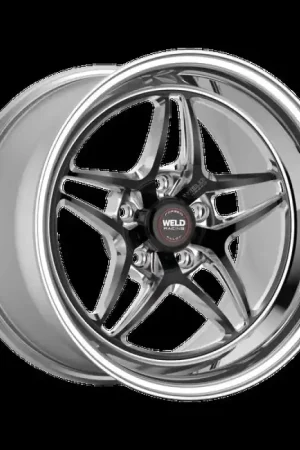 Weld S81 18x8.0 5X4.5 5.1BS (15mm offset) Black 3.18 ID High Pad Mega Sale