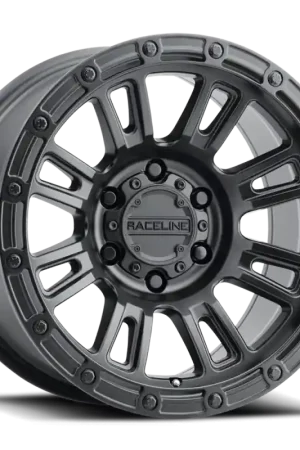 Raceline 956B Compass 17x8.5in / 5x127 BP / 0mm Offset / 78.1mm Bore - Satin Black Wheel Factory Price