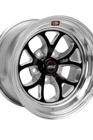 Direct From Manufacturer Weld S76 15x11.33 / 5x4.5 BP / 7.5in. BS Black Wheel (Medium Pad) - Non-Beadlock