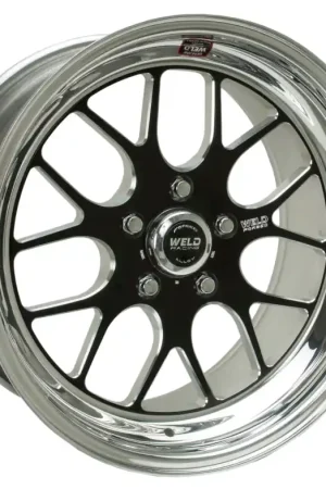 Free Returns Weld S77 18x11.5 / 5x4.75 BP / 3.7in. BS Black Wheel (Low Pad) - Non-Beadlock