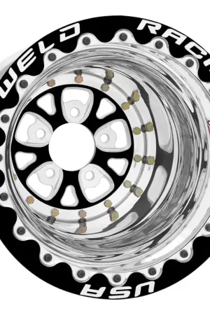 Weld V-Series 15x10 / 5x4.75 BP / 5in BS Black Wheel - Black Single Beadlock MT Limited Edition