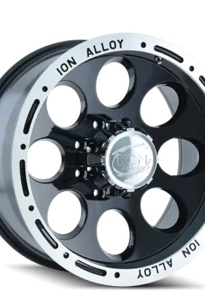 ION Type 174 17x9 / 5x139.7 BP / 0mm Offset / 108mm Hub Black/Machined Wheel Holiday Sale