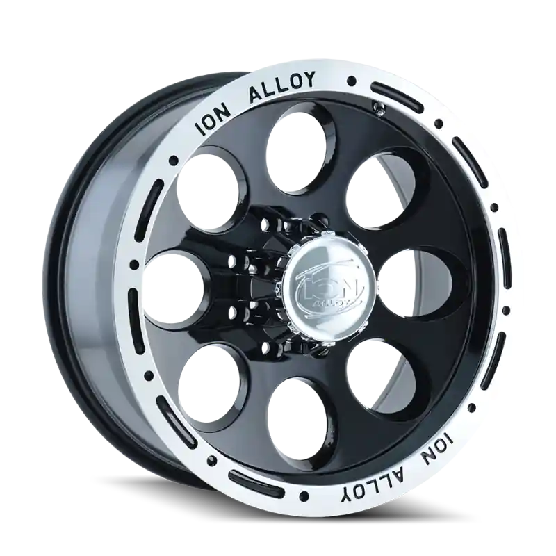 ION Type 174 17x9 / 5x139.7 BP / 0mm Offset / 108mm Hub Black/Machined Wheel Holiday Sale