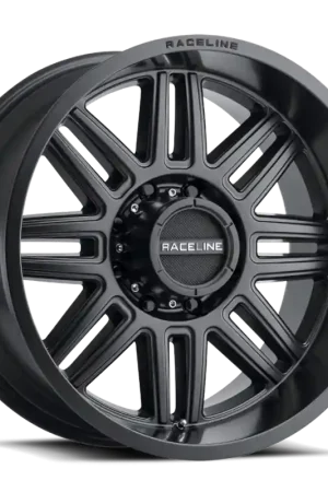 Fresh Stock Raceline 948B Split 18x9in / 6x135 BP / 18mm Offset / 87.1mm Bore - Satin Black Wheel