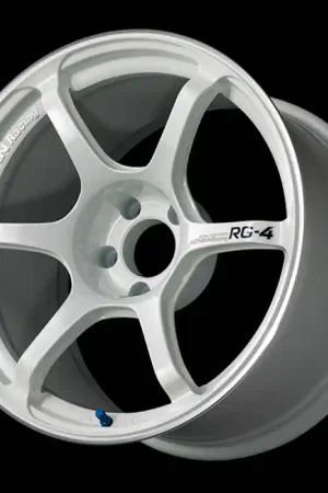 Advan RG-4 17x8.0 / +37 Offset / 5x114.3 / 73mm Bore / Racing White Metallic and Ring Today Only