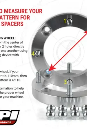 Mega Sale EPI 4/156 Wheel Spacer 1 in. 12 mm.