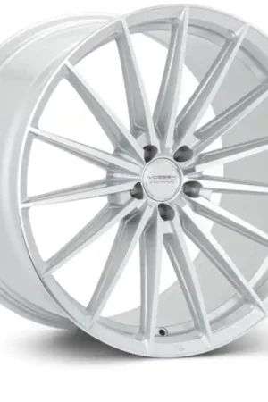 Direct From Factory Vossen HFX-4 20x11 - 5x115 - ET-6 - Super Deep - 71.5 - Silver Polished Wheel