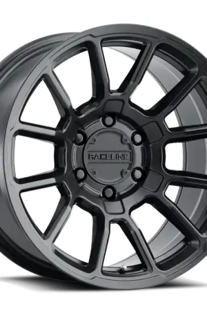 Raceline 950B Gauge 17x8.5in / 6x120 BP / 18mm Offset / 67.1mm Bore - Satin Black Wheel Bargain