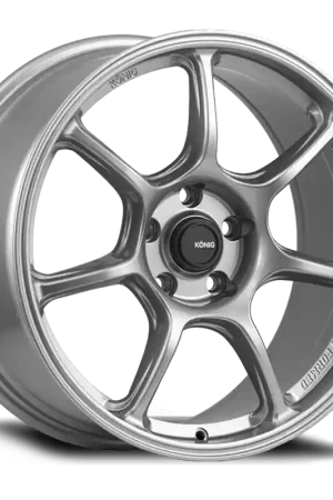 Konig Ultragram 18x11B 5x114.3 ET15 Titanium Metallic Knurled Bead Clearance