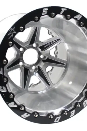 Fresh Stock Race Star 72 ValStar 16x16 / 5x4.75BC / 4BS / 3.072in CB / Machined w/Black Accents Wheel