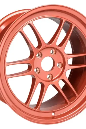 Enkei RPF1 18x9.5 5x114.3 38mm Offset 73mm Center Bore Orange Wheel No Minimum Order