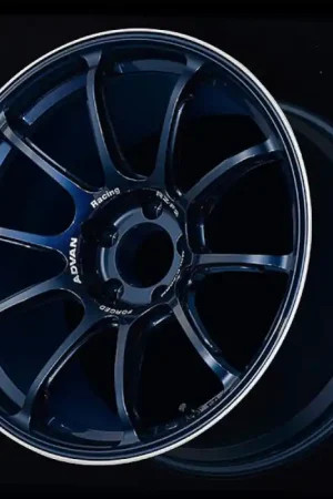 Advan RZ-F2 18x10.0 +35 5x114.3 Racing Titanium Blue and Ring Wheel One Day Deal