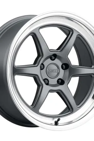 Kansei K14G Roku 18x10.5in / 5x112 BP / 12mm Offset / 66.56mm Bore - Grey & Machined Lip Wheel Luxury