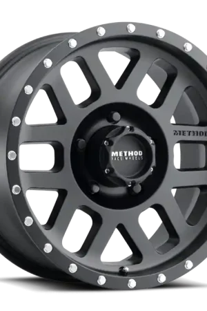 Worldwide Shipping Method MR306 Mesh 17x8.5 0mm Offset 5x4.5 83mm CB Matte Black Wheel