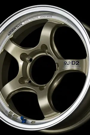 Top Pick Advan RG-D2 17x8.0 / +35 Offset / 4x100 / 56.5mm Bore / Machining and Champagne Gold