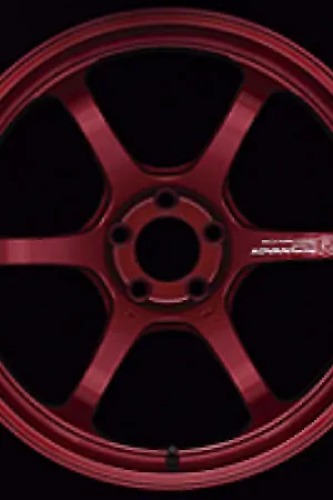 Advan R6 18x12.0 +25 5x114.3 Racing Candy Red Wheel Final Sale