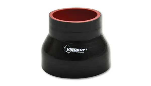 Vibrant Silicone Reducer Coupler 1.00in ID x 1.75in ID x 3.00in Long - Black Handmade