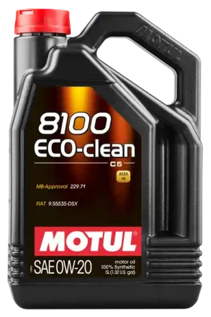 In Demand Motul 5L Synthetic Engine Oil 8100 0W20 Eco-Clean