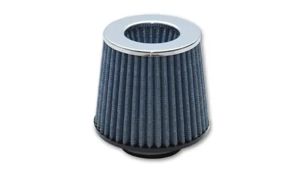 Sale Vibrant Open Funnel Perf Air Filter (5in Cone O.D. x 5in Tall x 4.5in inlet I.D.) Chrome Filter Cap