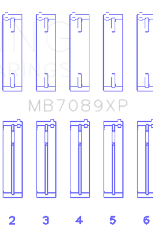 King Engine Bearings Volkswagen VR6 2.8L Performance Main Bearing Set - Size STD Low Price