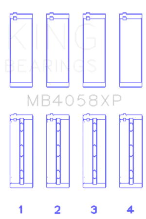 Weekend Sale King Engine Bearings Nissan VQ35DE Performance Main Bearing Set - Size STDX