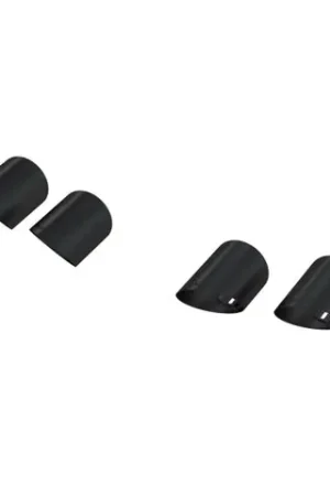 MBRP 15-24 Ford Mustang T304 SS 4in OD / 6.5in Length Quad Tip Cover Kit - Black Tip Direct From Manufacturer