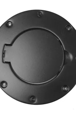Top Rated Rugged Ridge 97-06 Jeep Wrangler TJ Black Non-Locking Gas Cap Door