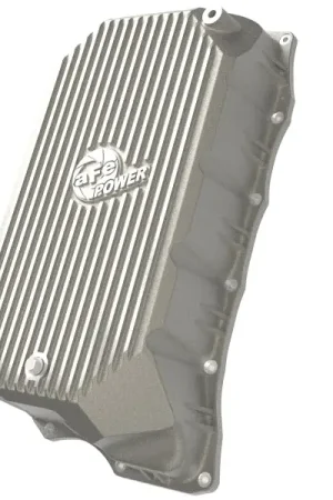 aFe GM Diesel Trucks 20-25 V8-6.6L L5P POWER Street Series Transmission Pan Raw w/ Machined Fins Discount