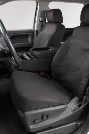 Covercraft 04-10 Ford F250 Polycotton SeatSaver Custom Front Row Seat Covers - Charcoal One Day Deal