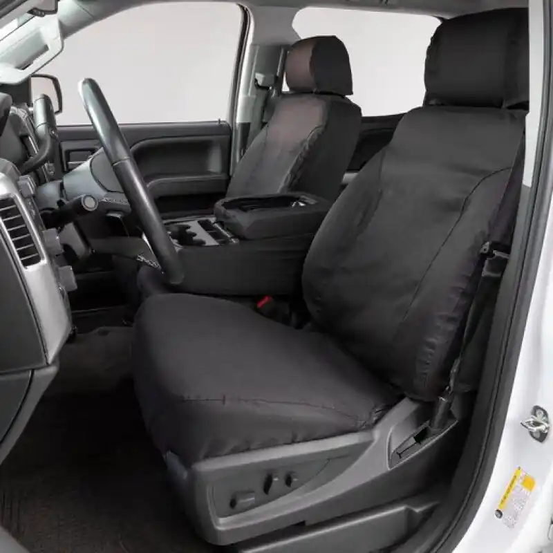Covercraft 19-24 Toyota RAV4 Polycotton SeatSaver Custom Front Row Seat Covers - Charcoal While Supplies Last