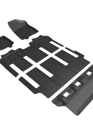 3D MAXpider 21-24 Toyota Sienna 7-Seat Kagu 1st, 2nd, & 3rd Row Floormats - Black New Arrival