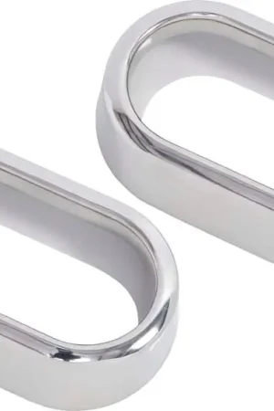 Warranty Included Kentrol 07-10 Jeep Wrangler JK Interior Door H/le Bezels Pair - Polished Silver