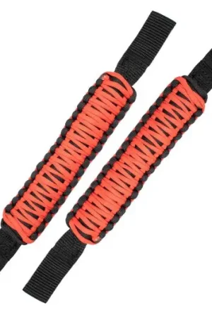 Special Offer Fishbone Offroad Head Rest Paracord Grab Handles Red