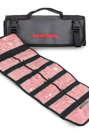 Genuine Go Rhino XVenture Gear First Aid Roll - Large (5x5in. Closed) 12oz Waxed Canvas - Black