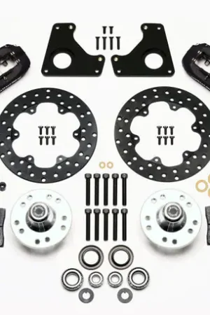 Holiday Sale Wilwood Forged Dynalite Front Drag Kit Drilled Rotor 79-87 GM G Body