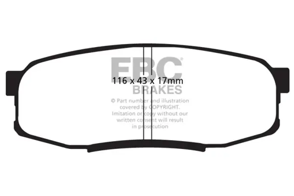 EBC 08+ Lexus LX570 5.7 Ultimax2 Rear Brake Pads Trusted Brand
