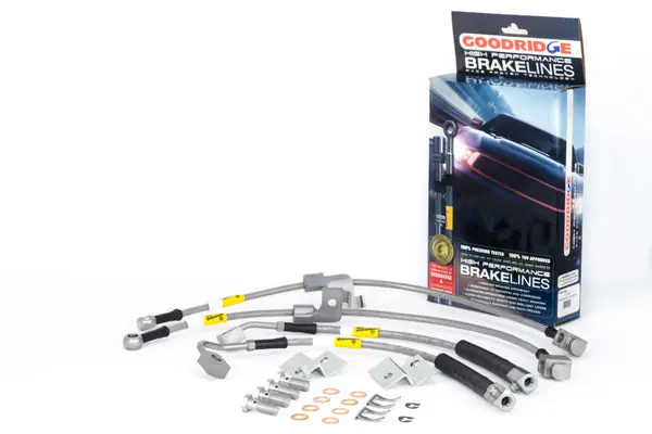 Goodridge 15-17 Ford Mustang GT Stainless Steel Brake Line Kit Hassle-Free Returns