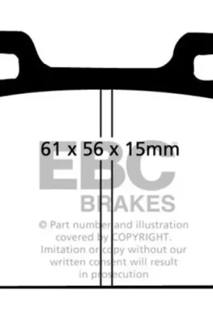 Genuine EBC 73-77 Porsche 911 2.7L Redstuff Front/Rear Brake Pads