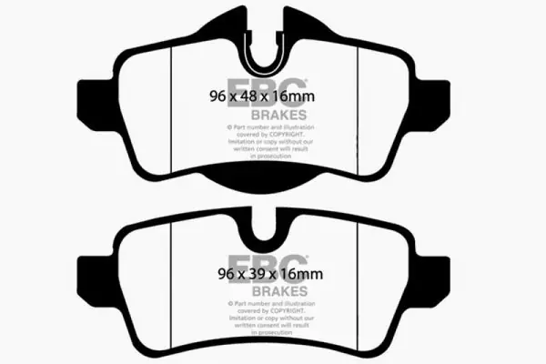 EBC 07-14 Mini Hardtop 1.6 Yellowstuff Rear Brake Pads Bargain
