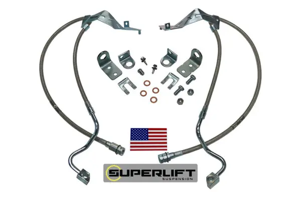 Best Choice Superlift 05-07 Ford F-250/F-350 w/ 4-8in Lift Kit (Pair) Bullet Proof Brake Hoses