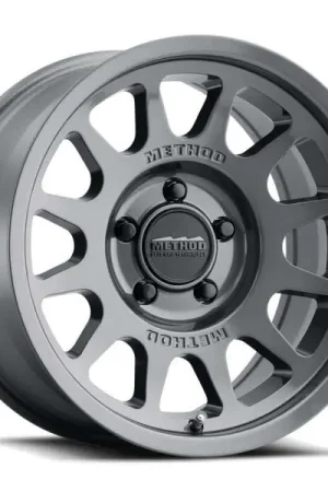 Next Day Delivery Method MR703 17x9 / -12mm Offset / 106.25mm Bore / 6x5.5 BP / 4.8in BS - Gloss Titanium Wheel
