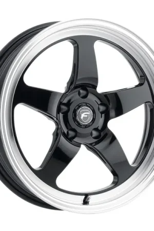 Forgestar D5 Drag 18x5.0 / 5x114.3 BP / ET-23 / 2.125in BS Gloss Black Wheel Popular