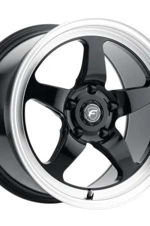 Forgestar D5 Drag 18x5.0 / 5x115 BP / ET-37 / 1.5in BS Gloss Black Wheel Price Cut