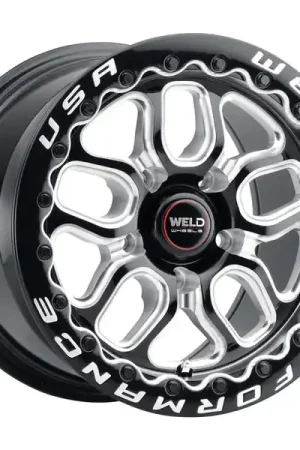 Weld Racing 15x10 Laguna Bead Lock 5x120 ET46 BS7.25 Gloss BLK MIL DIA 78.1 Genuine