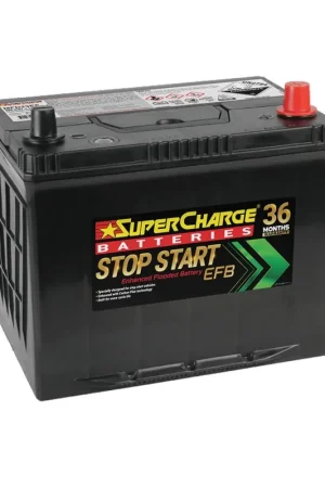 SuperCharge MFD23EF EFB (Enhanced Flooded) Stop Start 12V Battery (Q85, D23 size) (Pickup Only) Best Choice