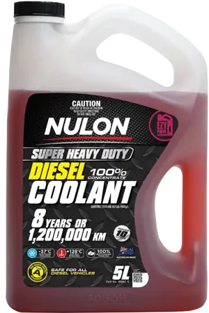 High Quality Nulon HDDC-5 Super Heavy Duty Diesel Coolant 100% Concentrate 5L (Bulky Item - Freight Applies)