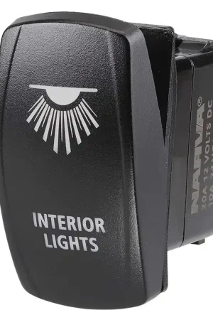 Get Yours Narva 63257BL 12\\/24V Off\\/On LED Illuminated Sealed Rocker Switch With Interior Lights Symbol (Blue)