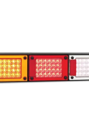 Hassle-Free Returns LED Autolamps J3BARWM Rear Combination Jumbo LED Lamp with Reflector - Stop\\/Tail\\/Indicator\\/Reverse